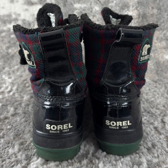 Sorel Sz 6 Waterproof Plaid Warm Lined Tivoli Winter Snow Boots Laced - Picture 5 of 11